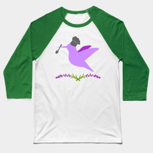 Violet Hummingbird Baseball T-Shirt